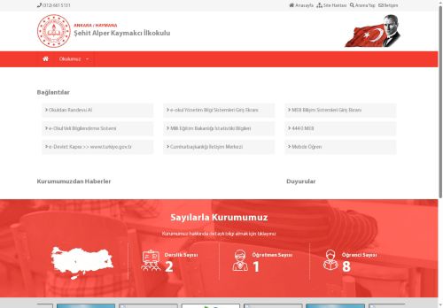 ANKARA / HAYMANA - Şehit Alper Kaymakcı İlkokulu