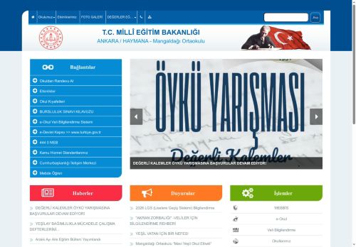 ANKARA / HAYMANA - Mangaldağı Ortaokulu