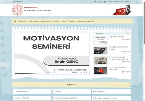 ANKARA / HAYMANA - Nuri Bektaş Anadolu Lisesi