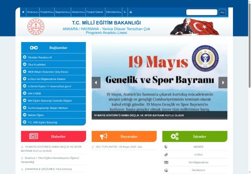 ANKARA / HAYMANA - Yenice Dilaver Temizhan Çok Programlı Anadolu Lisesi