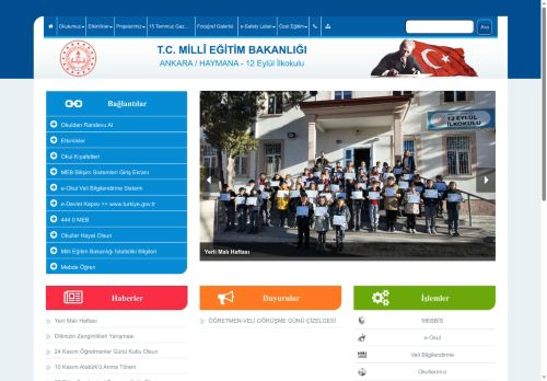 ANKARA / HAYMANA - 12 Eylül İlkokulu