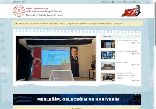 ANKARA / KAHRAMANKAZAN - Gülnaz-İbrahim Güngör Tara Kız Mesleki ve Teknik Anadolu Lisesi