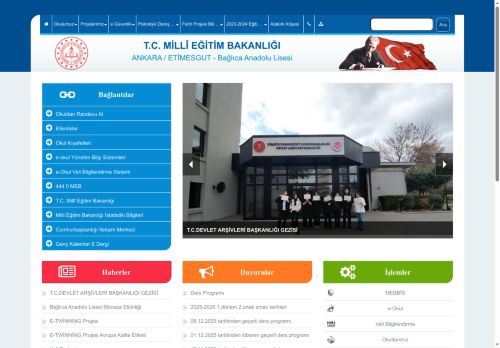 ANKARA / ETİMESGUT - Bağlıca Anadolu Lisesi