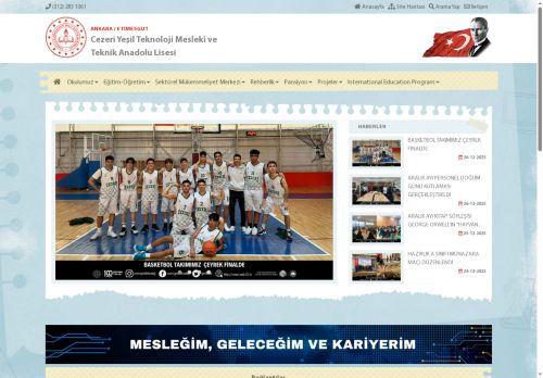 ANKARA / ETİMESGUT - Cezeri Yeşil Teknoloji Mesleki ve Teknik Anadolu Lisesi