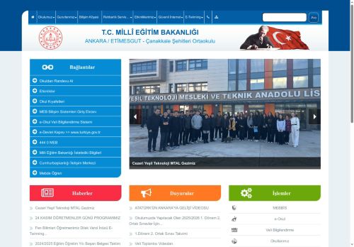 ANKARA / ETİMESGUT - Çanakkale Şehitleri Ortaokulu