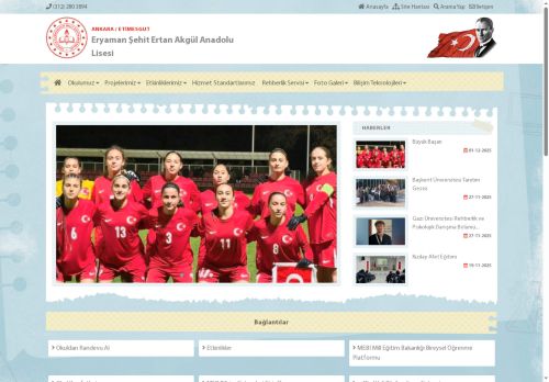 ANKARA / ETİMESGUT - Eryaman Şehit Ertan Akgül Anadolu Lisesi