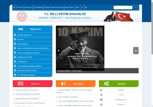 ANKARA / ETİMESGUT - Fatin Rüştü Zorlu İlkokulu