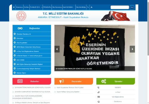 ANKARA / ETİMESGUT - Kadri Suyabakan İlkokulu