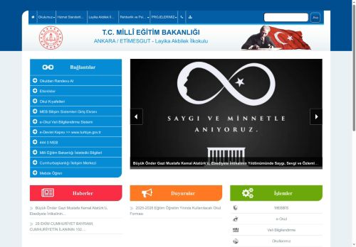 ANKARA / ETİMESGUT - Layika Akbilek İlkokulu