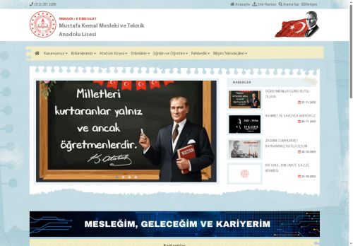 ANKARA / ETİMESGUT - Mustafa Kemal Mesleki ve Teknik Anadolu Lisesi