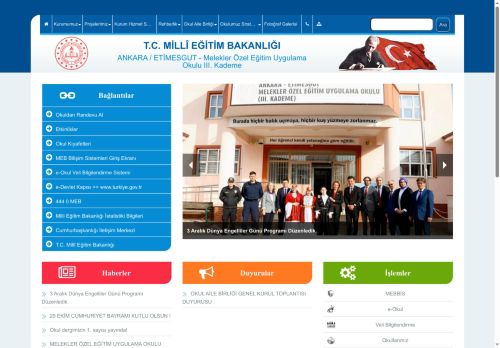 ANKARA / ETİMESGUT - Melekler Özel Eğitim Uygulama Okulu III. Kademe