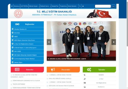 ANKARA / ETİMESGUT - Pir Sultan Abdal Ortaokulu