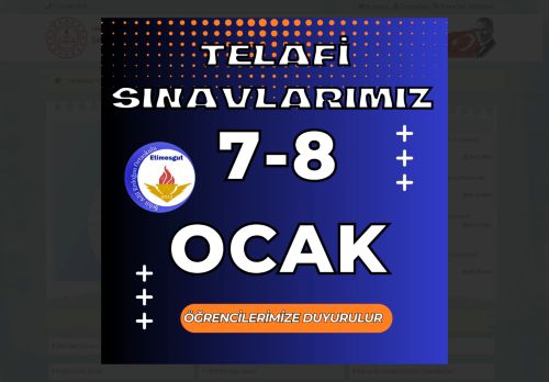 ANKARA / ETİMESGUT - Şehit Adil Erdoğan Ortaokulu