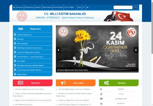 ANKARA / ETİMESGUT - Şehit Hamza Yıldırım Ortaokulu