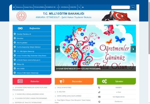 ANKARA / ETİMESGUT - Şehit Hakan Toydemir İlkokulu