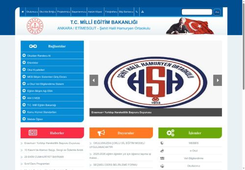 ANKARA / ETİMESGUT - Şehit Halil Hamuryen Ortaokulu