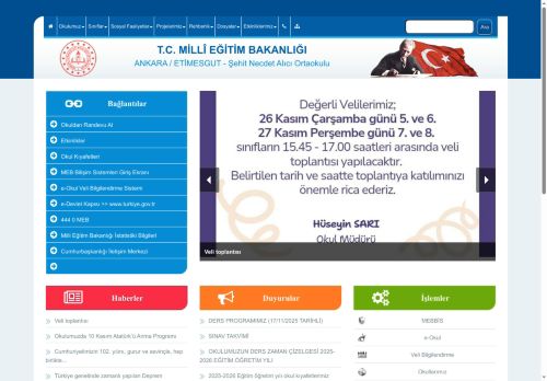 ANKARA / ETİMESGUT - Şehit Necdet Alıcı Ortaokulu