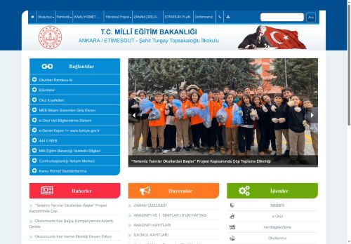 ANKARA / ETİMESGUT - Şehit Turgay Topsakaloğlu İlkokulu