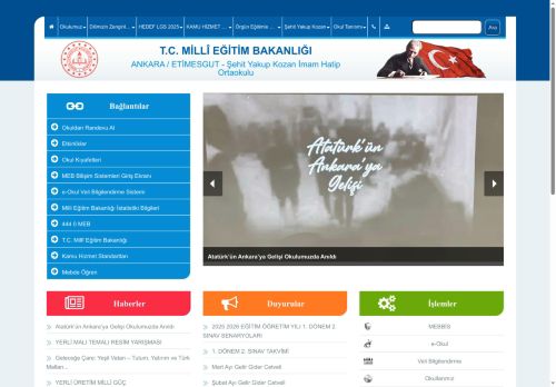 ANKARA / ETİMESGUT - Şehit Yakup Kozan İmam Hatip Ortaokulu