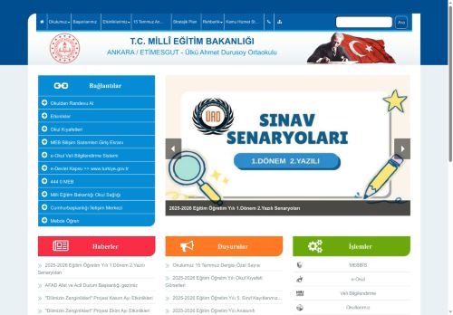 ANKARA / ETİMESGUT - Ülkü Ahmet Durusoy Ortaokulu