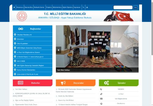 ANKARA / GÖLBAŞI - Ayşe-Yakup Eskitoros İlkokulu