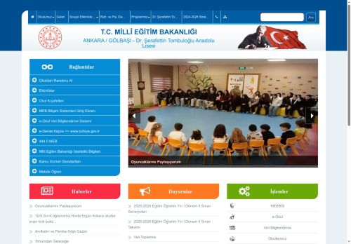 ANKARA / GÖLBAŞI - Dr. Şerafettin Tombuloğlu Anadolu Lisesi