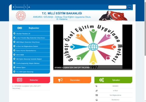 ANKARA / GÖLBAŞI - Gölbaşı Özel Eğitim Uygulama Okulu III. Kademe