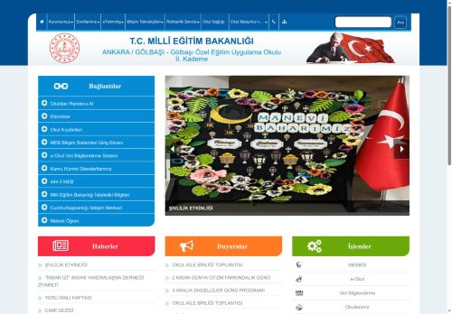 ANKARA / GÖLBAŞI - Gölbaşı Özel Eğitim Uygulama Okulu II. Kademe