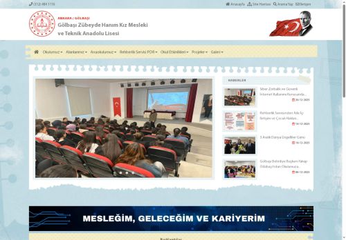 ANKARA / GÖLBAŞI - Gölbaşı Zübeyde Hanım Kız Mesleki ve Teknik Anadolu Lisesi
