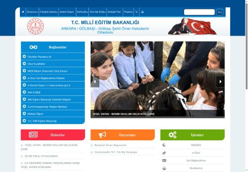 ANKARA / GÖLBAŞI - Gölbaşı Şehit Ömer Halisdemir Ortaokulu