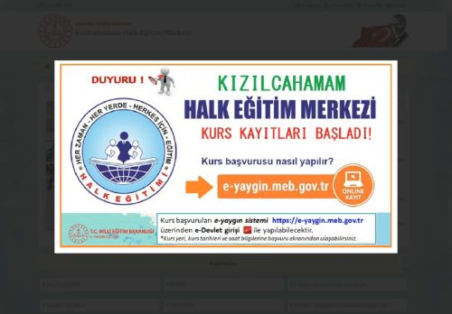 ANKARA / KIZILCAHAMAM - Kızılcahamam Halk Eğitimi Merkezi