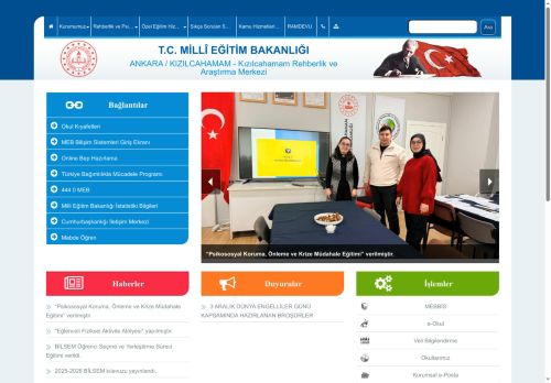 ANKARA / KIZILCAHAMAM - Kızılcahamam Rehberlik ve Araştırma Merkezi