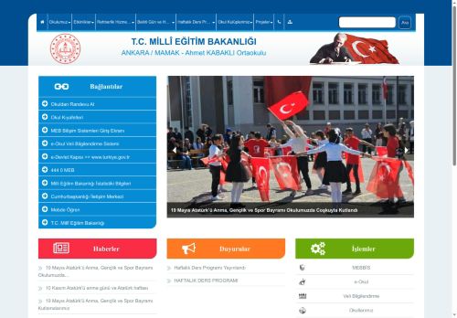 ANKARA / MAMAK - Ahmet KABAKLI Ortaokulu