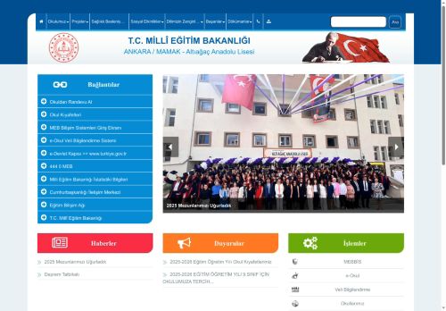 ANKARA / MAMAK - Altıağaç Anadolu Lisesi