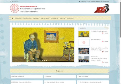 ANKARA / KAHRAMANKAZAN - Kahramankazan Şehit Ömer Takdemir Ortaokulu