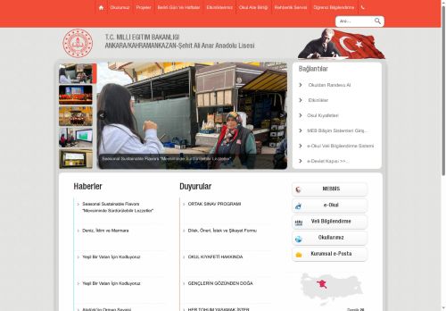 ANKARA / KAHRAMANKAZAN - Şehit Ali Anar Anadolu Lisesi