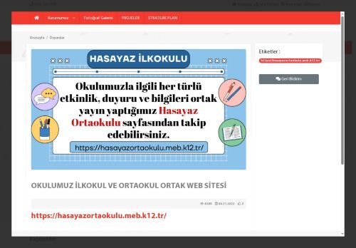 ANKARA / KALECİK - Hasayaz İlkokulu