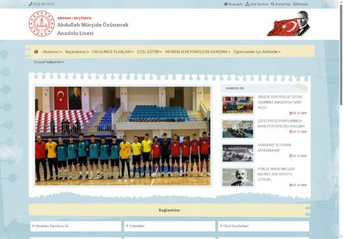 ANKARA / KEÇİÖREN - Abdullah Mürşide Özünenek Anadolu Lisesi