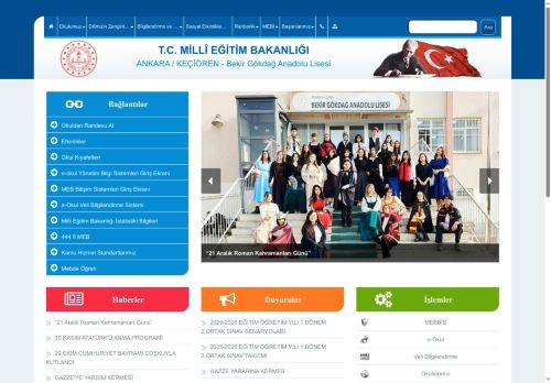 ANKARA / KEÇİÖREN - Bekir Gökdağ Anadolu Lisesi