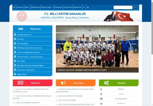 ANKARA / KEÇİÖREN - Barış Manço Ortaokulu