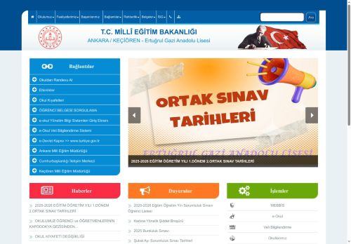 ANKARA / KEÇİÖREN - Ertuğrul Gazi Anadolu Lisesi