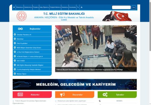 ANKARA / KEÇİÖREN - Etlik Kız Mesleki ve Teknik Anadolu Lisesi