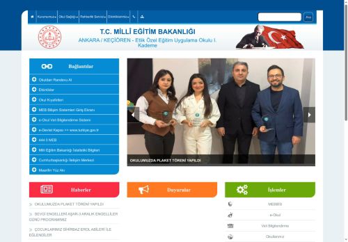 ANKARA / KEÇİÖREN - Etlik Özel Eğitim Uygulama Okulu I. Kademe