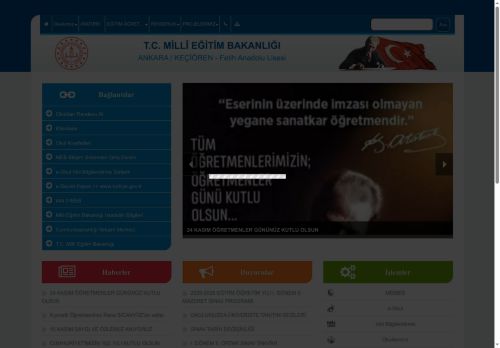 ANKARA / KEÇİÖREN - Fetih Anadolu Lisesi