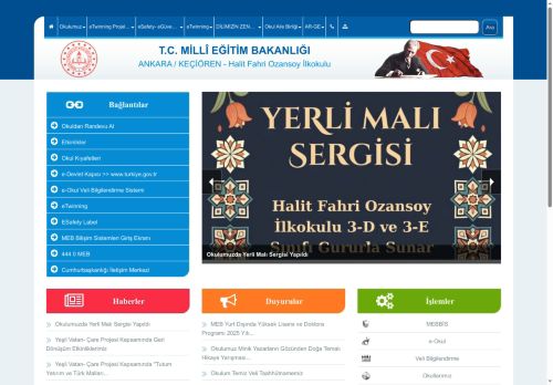 ANKARA / KEÇİÖREN - Halit Fahri Ozansoy İlkokulu