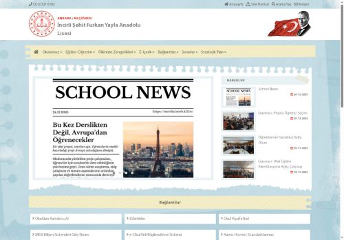 ANKARA / KEÇİÖREN - İncirli Şehit Furkan Yayla Anadolu Lisesi