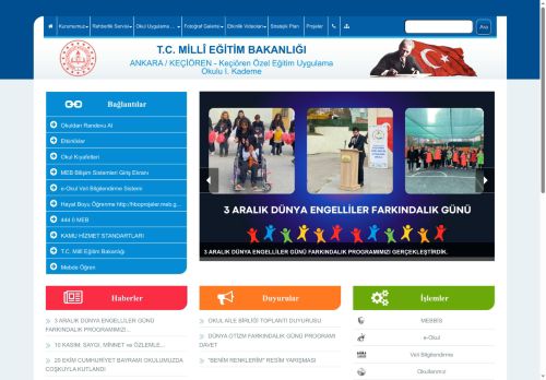 ANKARA / KEÇİÖREN - Keçiören Özel Eğitim Uygulama Okulu I. Kademe