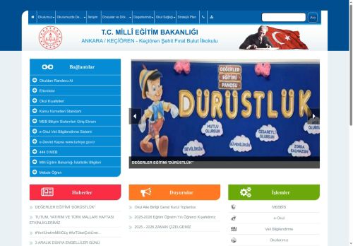 ANKARA / KEÇİÖREN - Keçiören Şehit Fırat Bulut İlkokulu