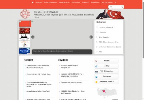 ANKARA / KEÇİÖREN - Keçiören Şehit Mustafa Avcu Anadolu İmam Hatip Lisesi