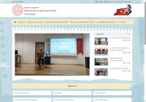 ANKARA / KEÇİÖREN - Muhsin Yazıcıoğlu İmam Hatip Ortaokulu